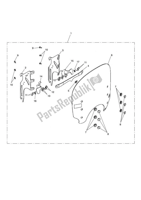 Todas las partes para Qr Roadster Screen de Triumph Speedmaster EFI 865 2007 - 2014