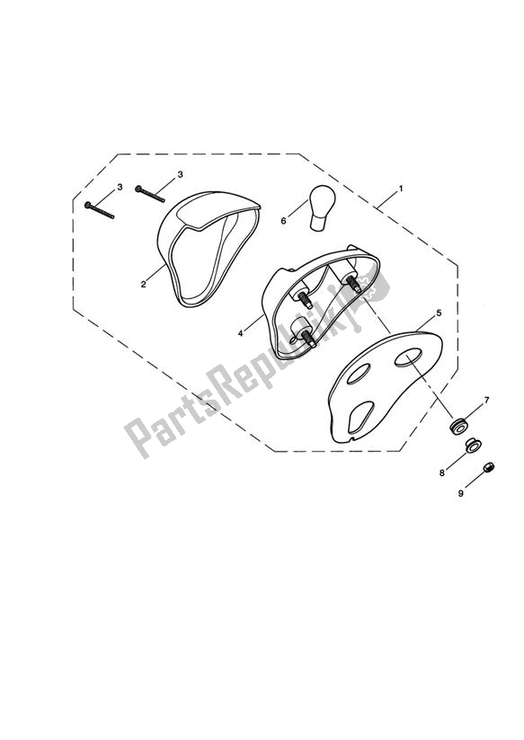 Todas las partes para Rear Light > 469049 de Triumph Speedmaster EFI 865 2007 - 2014