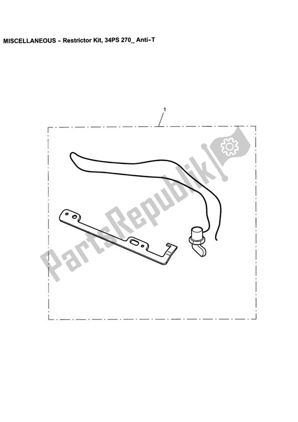 Wszystkie części do Restrictor Kit, 34ps 270 Anti-t Triumph Speedmaster EFI 865 2007 - 2014