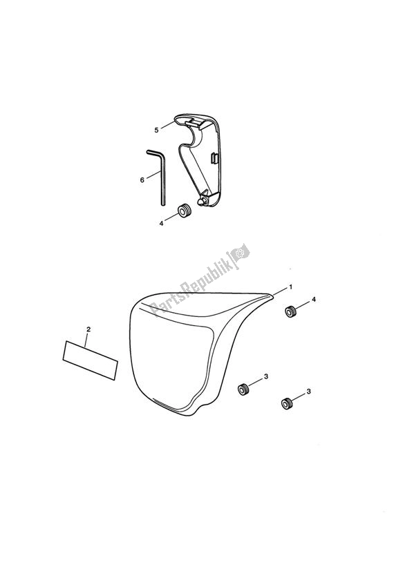 All parts for the Side Panels of the Triumph Speedmaster EFI 865 2007 - 2014