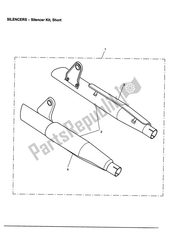 Todas las partes para Silencer Kit, Short de Triumph Speedmaster EFI 865 2007 - 2014