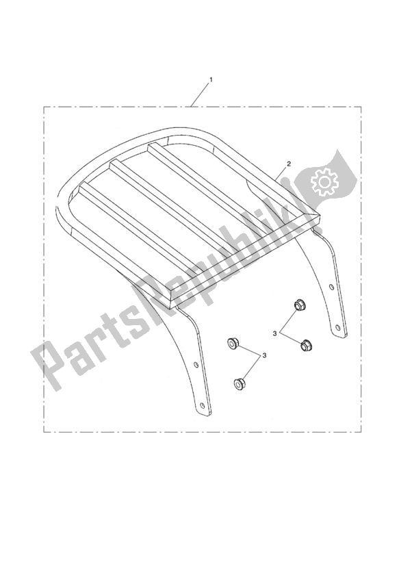 Todas las partes para Traditional Luggage Rack de Triumph Speedmaster EFI 865 2007 - 2014