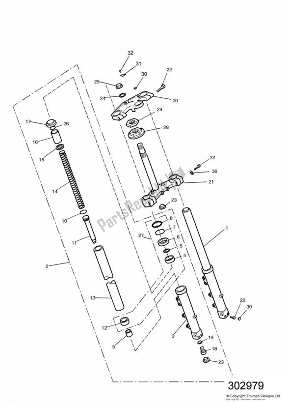 Todas las partes para Front Forks And Yokes Sprint/sprint Executive de Triumph Sprint Carburettor 885 1993 - 1998