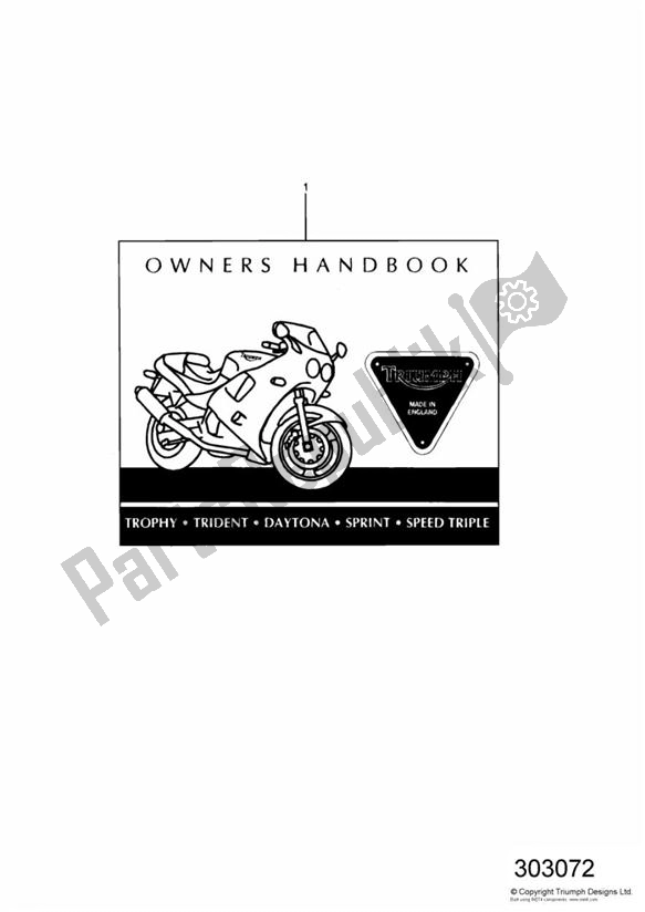 Toutes les pièces pour le Owners Handbook > 9082 du Triumph Sprint Carburettor 885 1993 - 1998