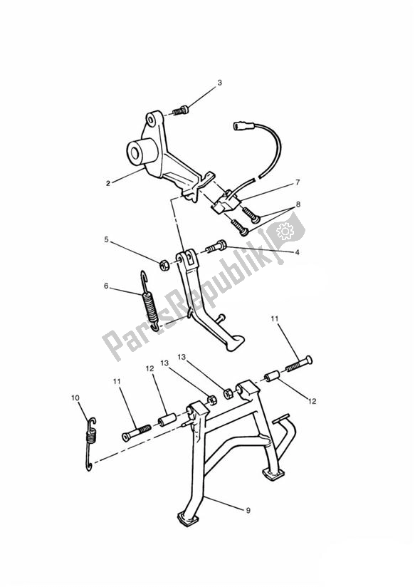 Toutes les pièces pour le Béquille Latérale du Triumph Sprint Carburettor 885 1993 - 1998