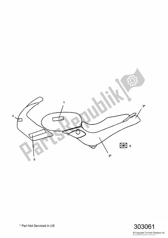All parts for the Bodywork - Decals Candy Apple Red of the Triumph Sprint Carburettor ALL 885 1993 - 1998