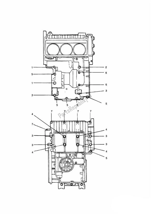 Toutes les pièces pour le Crankcase Fixings Black Engines du Triumph Sprint Carburettor ALL 885 1993 - 1998