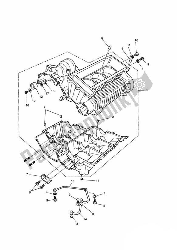 All parts for the Crankcase of the Triumph Sprint Carburettor ALL 885 1993 - 1998