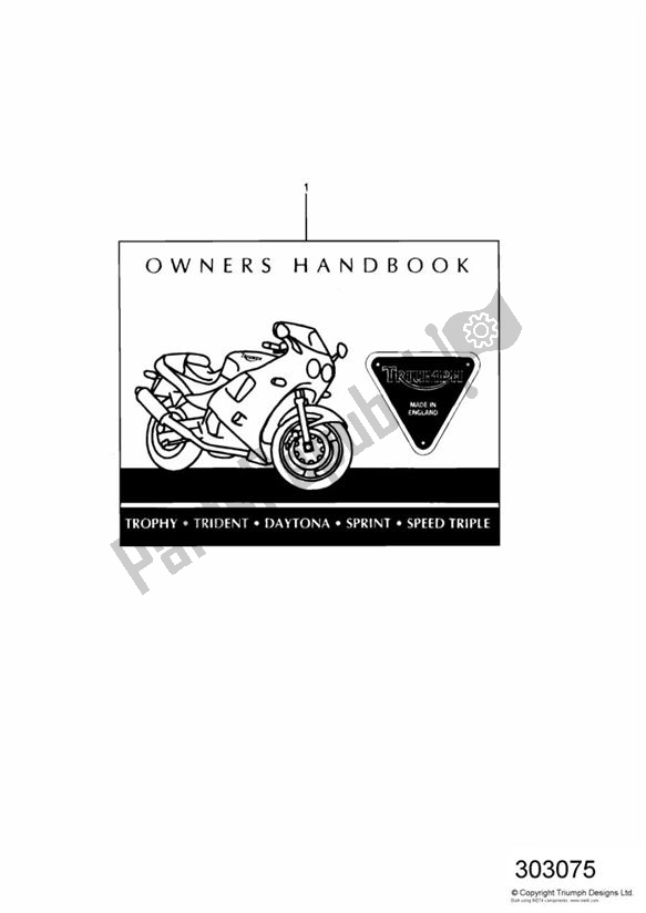 Alle onderdelen voor de Owners Handbook 29156 > > 67999 van de Triumph Sprint Carburettor ALL 885 1993 - 1998
