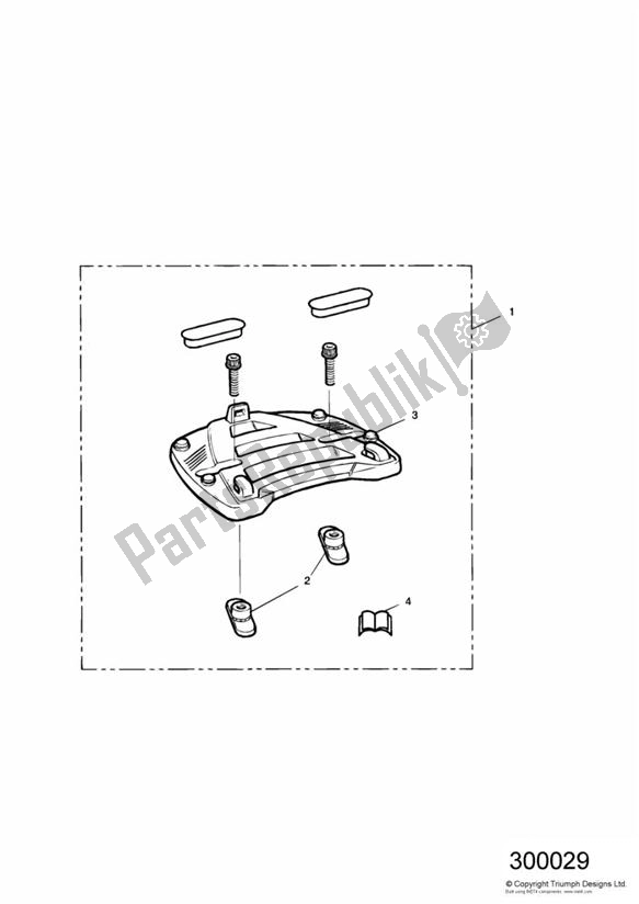 Alle onderdelen voor de Top Plate Conversion (from Vin 16922) van de Triumph Sprint Carburettor ALL 885 1993 - 1998