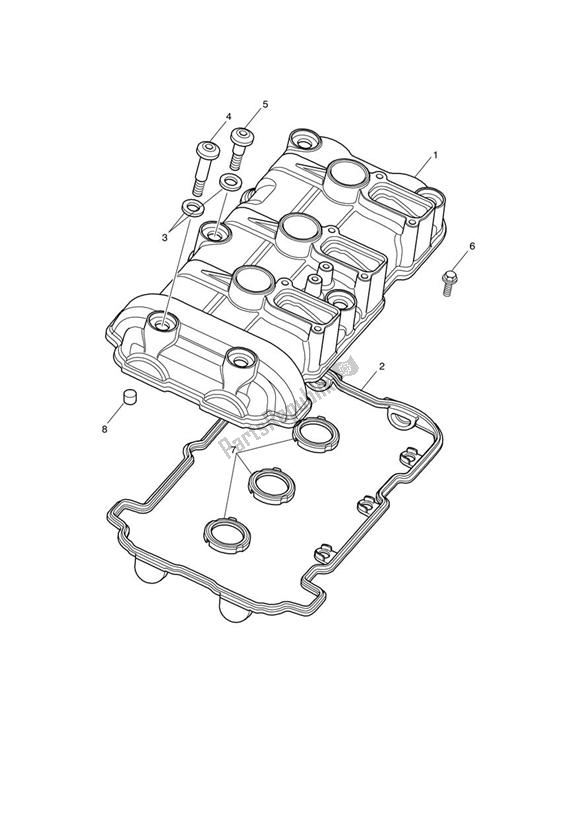 Alle onderdelen voor de Cam Deksel van de Triumph Sprint GT 1050 2011 - 2013