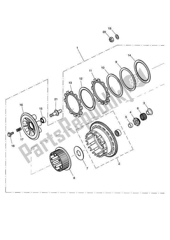 Todas las partes para Embrague de Triumph Sprint GT 1050 2011 - 2013