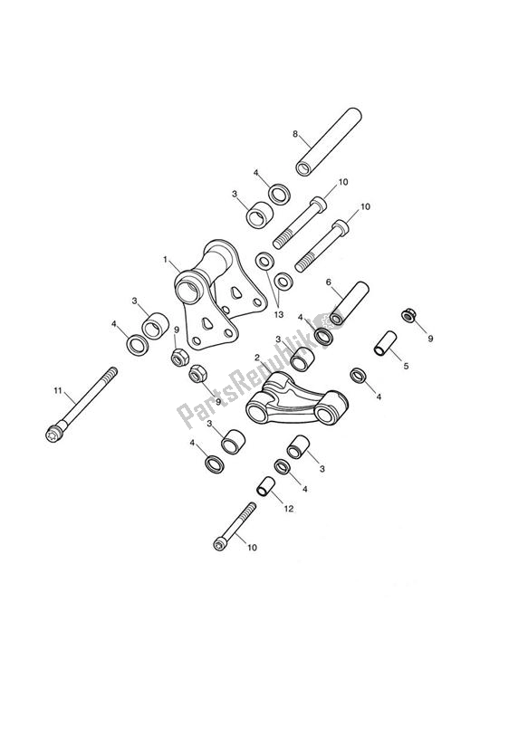 Todas las partes para Varillaje De Suspensión Trasera de Triumph Sprint GT 1050 2011 - 2013