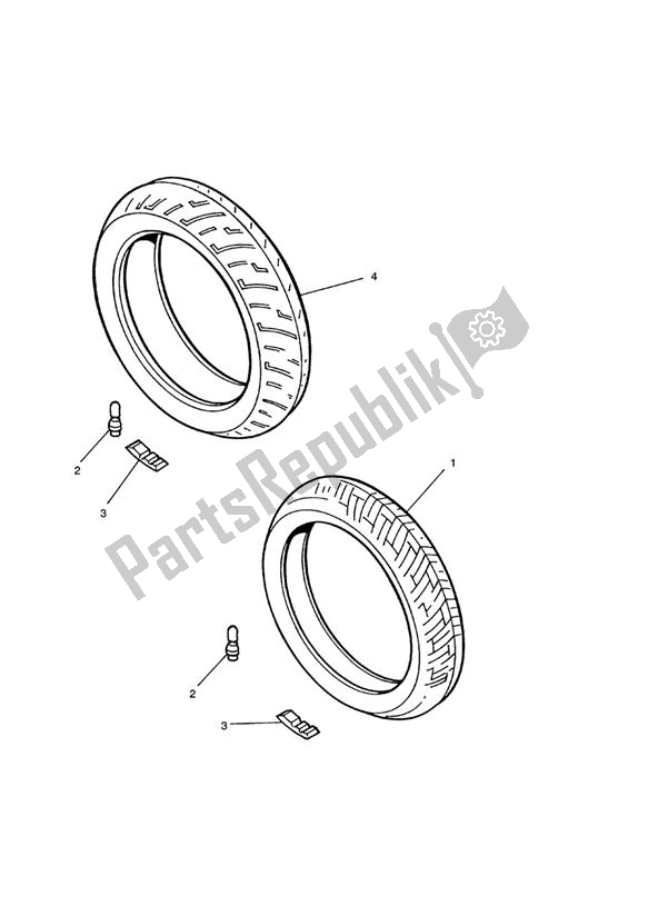 Tutte le parti per il Pneumatici, Valvole E Pesi Di Bilanciamento del Triumph Sprint GT 1050 2011 - 2013