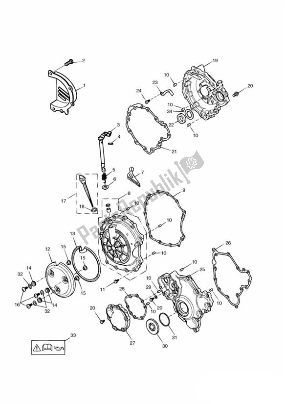 Todas las partes para Cubiertas Del Motor de Triumph Sprint RS VIN: 139277 > 955 2002 - 2004