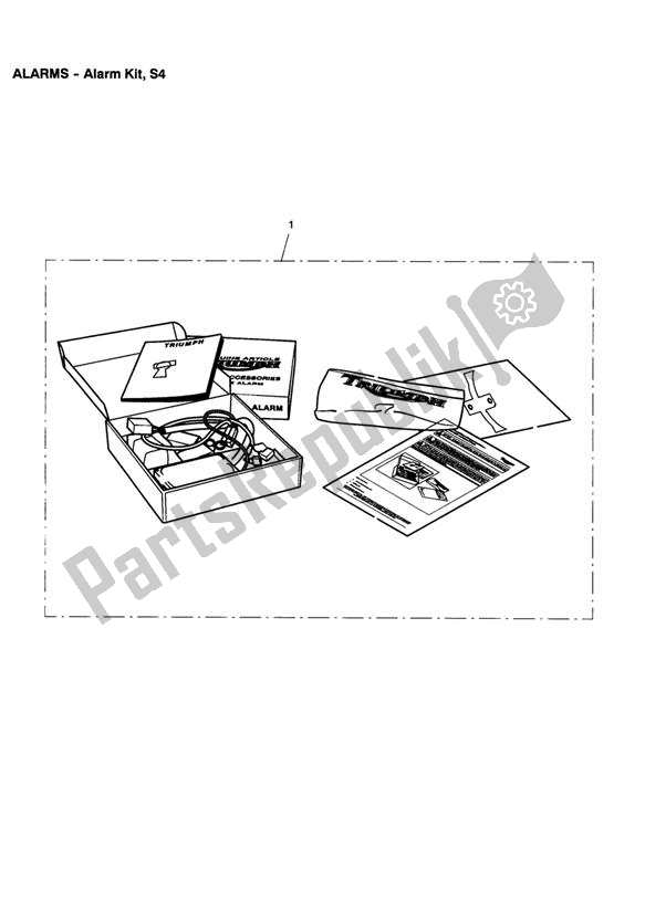 All parts for the Alarm Kit, S4 of the Triumph Sprint ST VIN: 139277-208166 955 2002 - 2004
