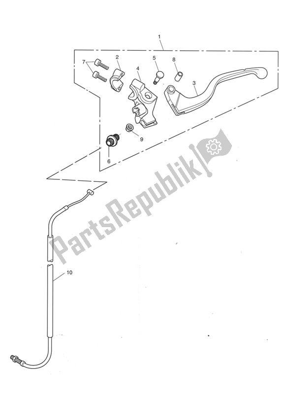 Todas las partes para Control Cables 186151 > de Triumph Sprint ST VIN: 139277-208166 955 2002 - 2004