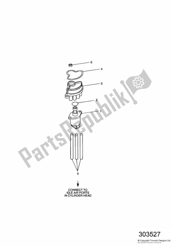 Todas las partes para Idle Speed Control de Triumph Sprint ST VIN: 139277-208166 955 2002 - 2004