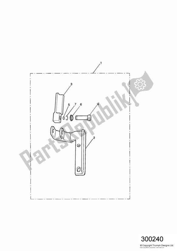 Todas las partes para Lifting Handle Kit de Triumph Sprint ST VIN: 139277-208166 955 2002 - 2004