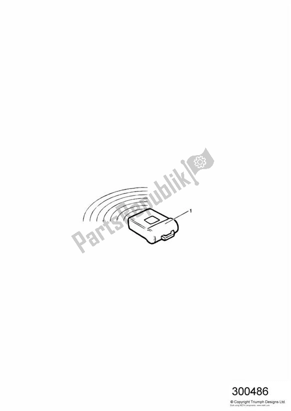 All parts for the Radio Key Kit of the Triumph Sprint ST VIN: 139277-208166 955 2002 - 2004