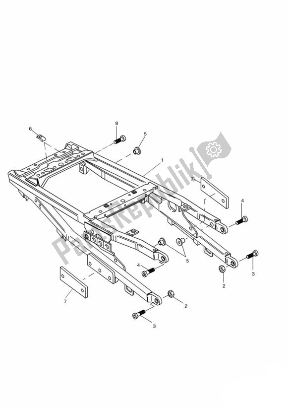 All parts for the Rear Sub-frame And Fittings of the Triumph Sprint ST VIN: 139277-208166 955 2002 - 2004