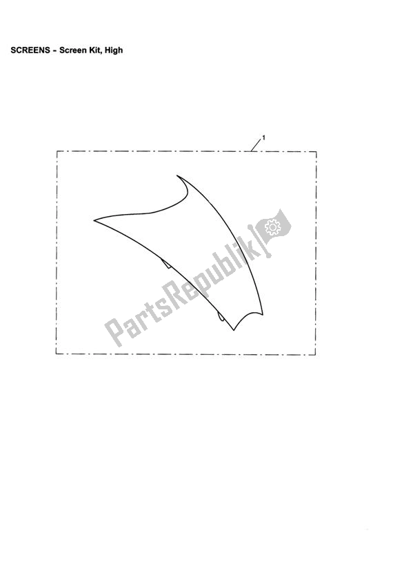 Tutte le parti per il Screen Kit, High del Triumph Sprint ST VIN: 139277-208166 955 2002 - 2004