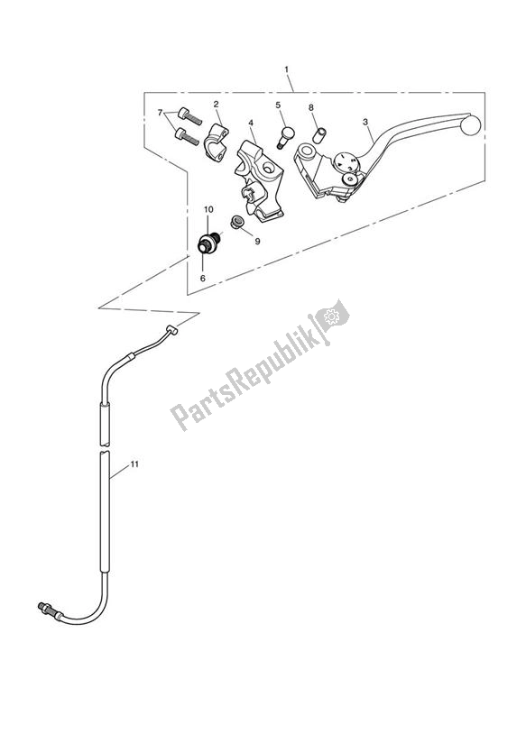 Toutes les pièces pour le Commandes D'embrayage du Triumph Sprint ST VIN: 208167 > 1050 2005 - 2010