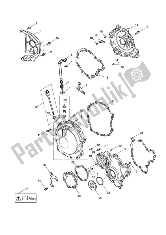 Todas las partes para Cubiertas Del Motor de Triumph Sprint ST VIN: 208167 > 1050 2005 - 2010