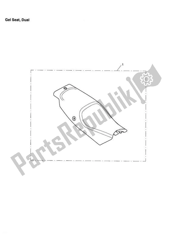 All parts for the Gel Seat, Dual of the Triumph Sprint ST VIN: 208167 > 1050 2005 - 2010