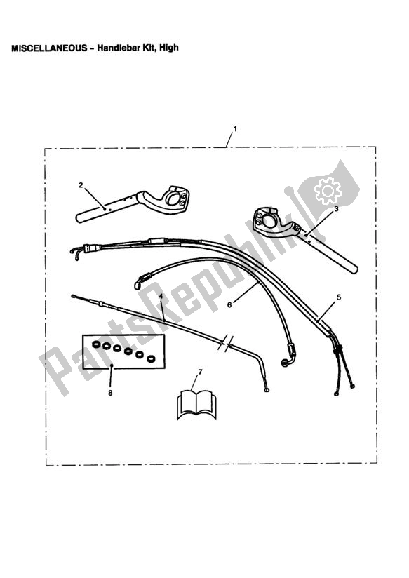 Todas las partes para Handlebar Kit, High de Triumph Sprint ST VIN: 208167 > 1050 2005 - 2010