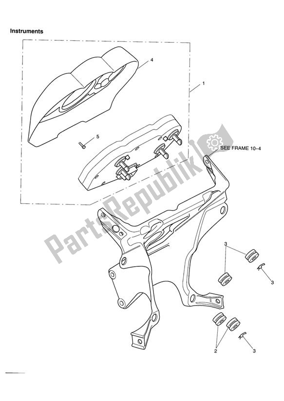 Todas las partes para Instrumentos de Triumph Sprint ST VIN: 208167 > 1050 2005 - 2010