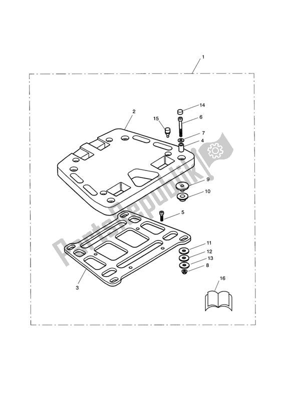 Todas las partes para Sliding Carriage Kit de Triumph Sprint ST VIN: 208167 > 1050 2005 - 2010