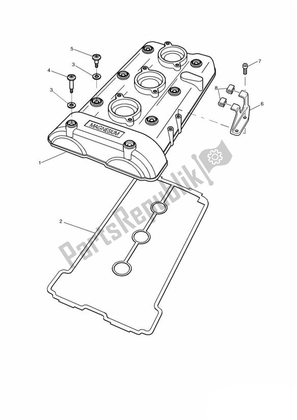 Todas las partes para Tapa De La Leva de Triumph Sprint ST VIN: > 139276 955 1999 - 2001