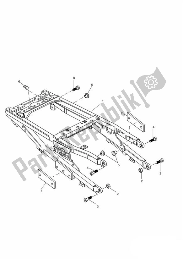 All parts for the Rear Sub-frame And Fittings of the Triumph Sprint ST VIN: > 139276 955 1999 - 2001