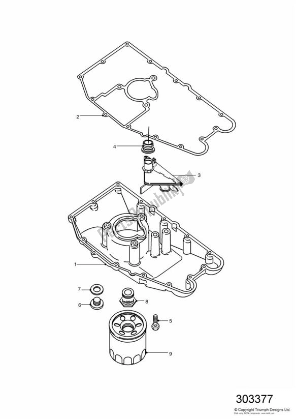 Toutes les pièces pour le Sump du Triumph Sprint ST VIN: > 139276 955 1999 - 2001