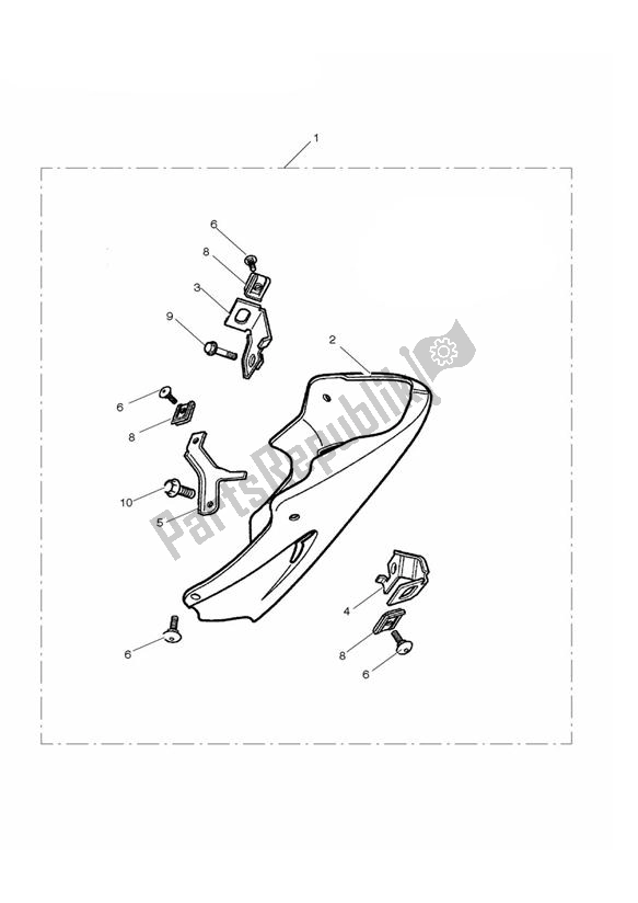 Todas las partes para Bellypan Kit, Coloured de Triumph Street Triple 675 2010 - 2012