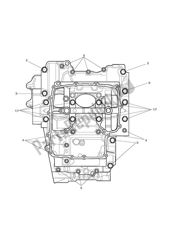 Tutte le parti per il Bulloni Del Basamento del Triumph Street Triple 675 2010 - 2012