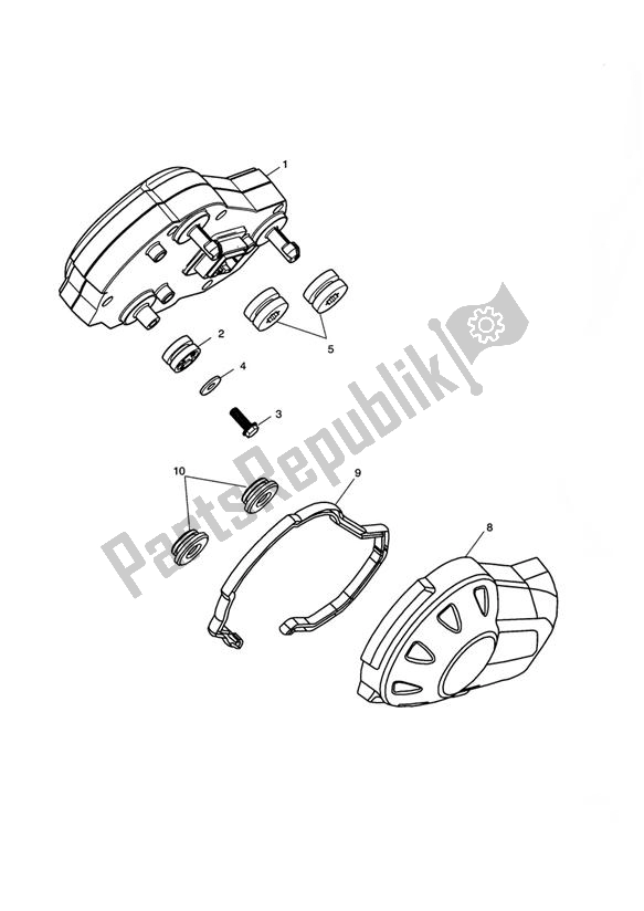 Todas las partes para Instrumentos de Triumph Street Triple 675 2010 - 2012