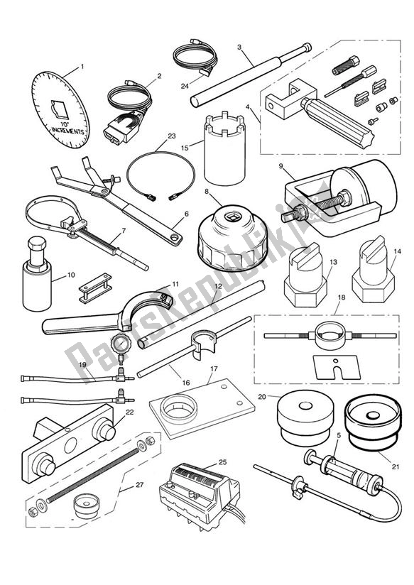 Toutes les pièces pour le Outils De Service du Triumph Street Triple 675 2010 - 2012