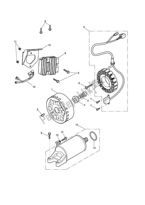 Tutte le parti per il Avviamento E Alternatore del Triumph Street Triple 675 2010 - 2012