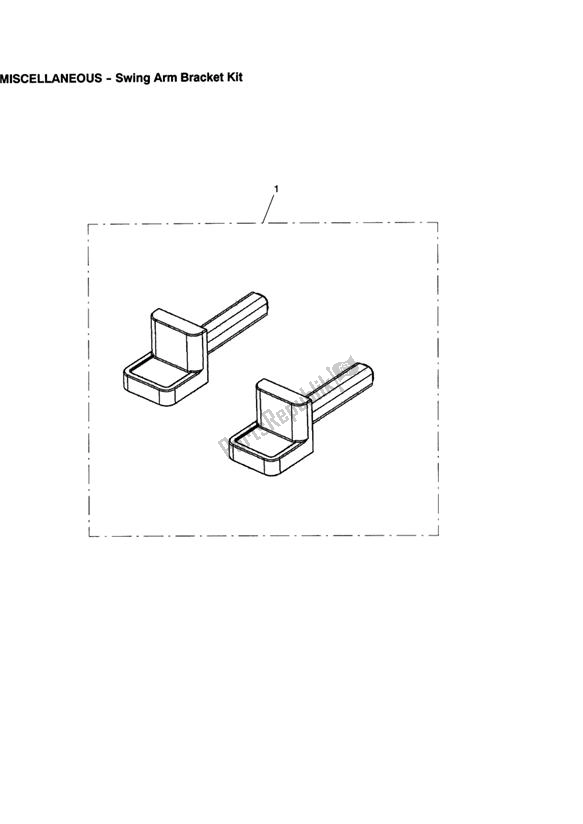 Tutte le parti per il Swing Arm Bracket Kit del Triumph Street Triple 675 2010 - 2012