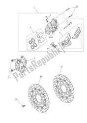 front brake caliper & discs