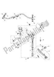 rear brake master cylinder, reservoir & pedal