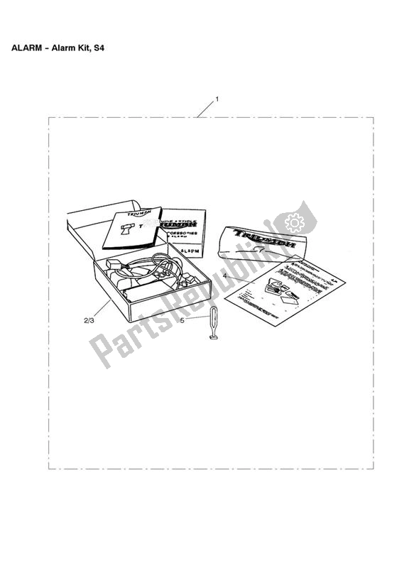 Wszystkie części do Zestaw Alarmowy S4 Triumph Street Triple R 675 2010 - 2012