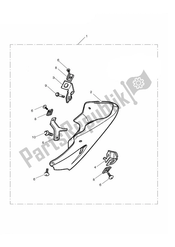 Wszystkie części do Bellypan Kit, Coloured Triumph Street Triple R 675 2010 - 2012