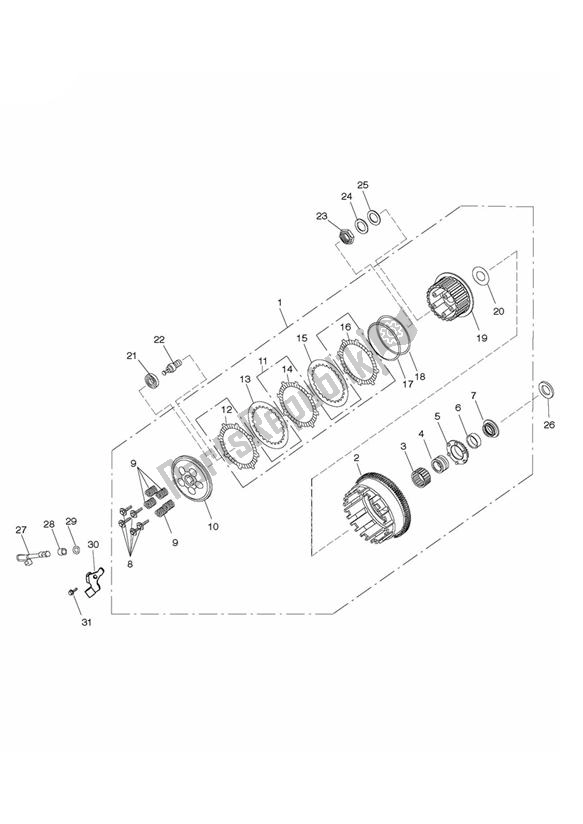 Todas las partes para Embrague de Triumph Street Triple R 675 2010 - 2012