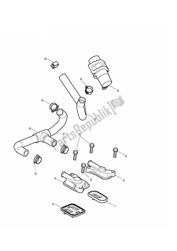 Todas las partes para Control De Emisiones de Triumph Street Triple R 675 2010 - 2012