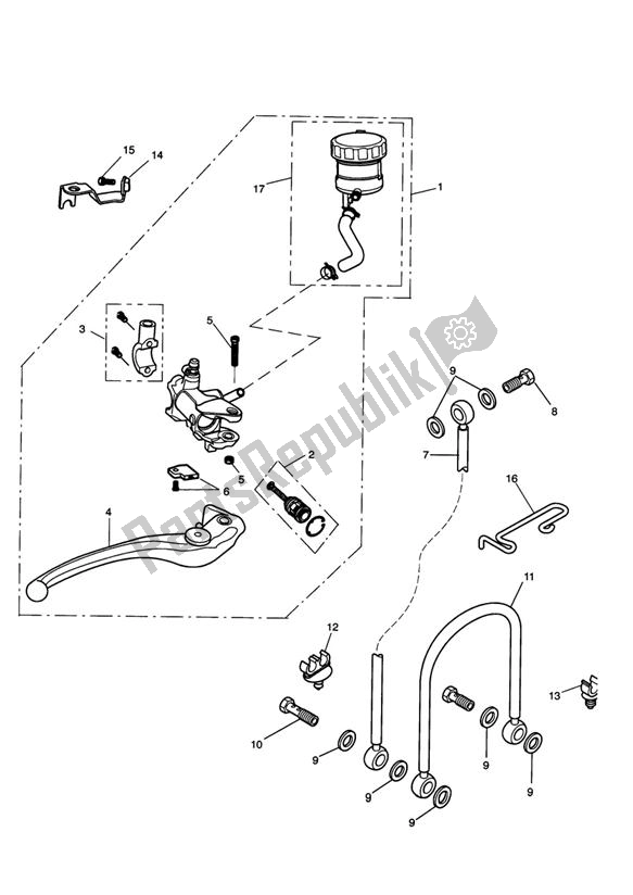 Toutes les pièces pour le Maître-cylindre De Frein Avant Et Durites du Triumph Street Triple R 675 2010 - 2012