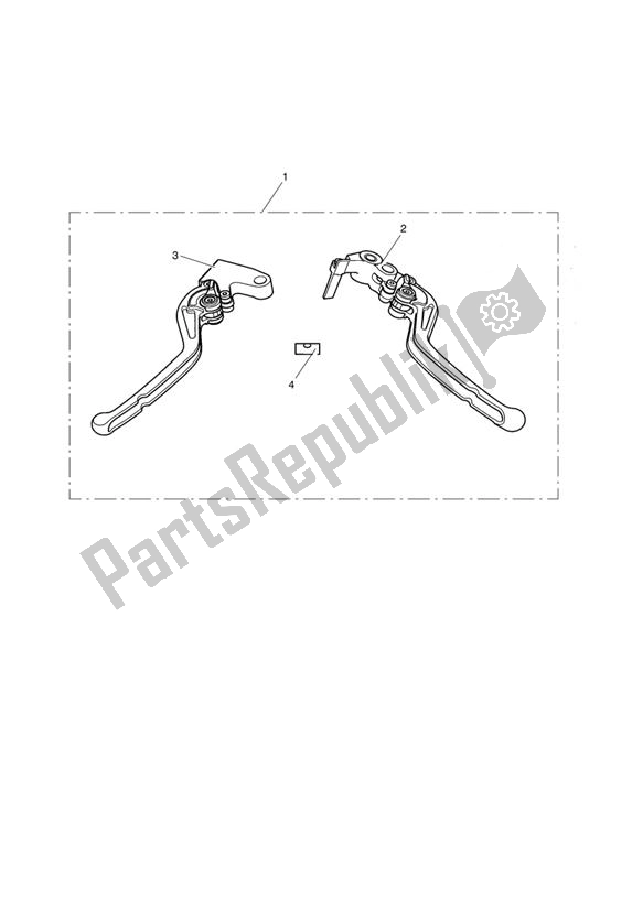 Wszystkie części do Lever Kit, Adj, Radial, Short Triumph Street Triple R 675 2010 - 2012