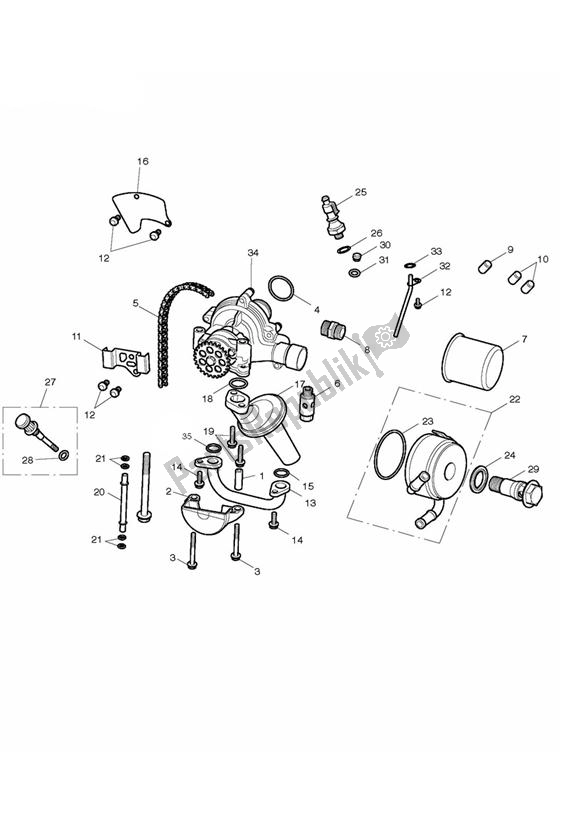 Todas las partes para Accionamiento De Bomba De Aceite de Triumph Street Triple R 675 2010 - 2012
